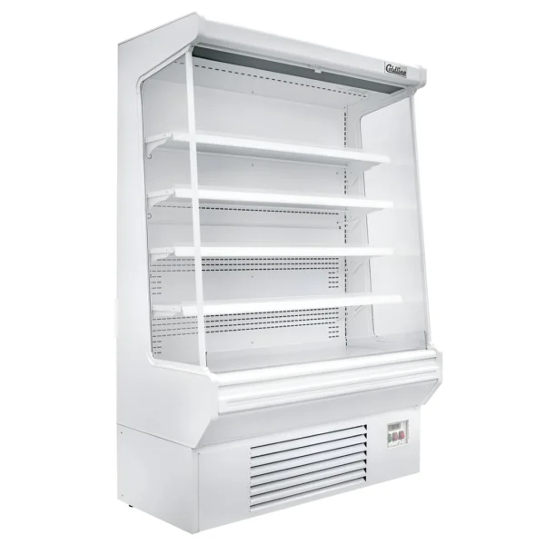 Refrigerated Air Curtain Merchandiser - Coldline SOC-61-W 60" White Open Air Display Case