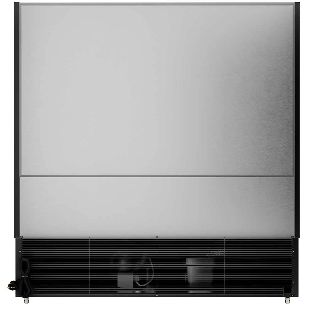 Coldline 76 inch black refrigerated air curtain merchandiser SOCD-76-B open air display case