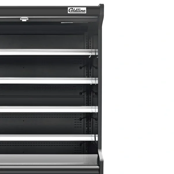 Coldline 76 inch black refrigerated air curtain merchandiser SOCD-76-B open air display case
