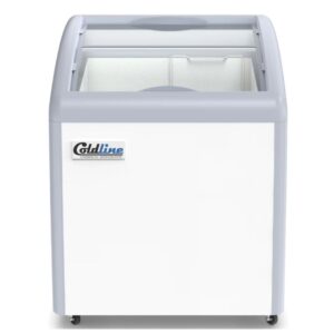 Coldline 26 Curved Glass Ice Cream Freezer