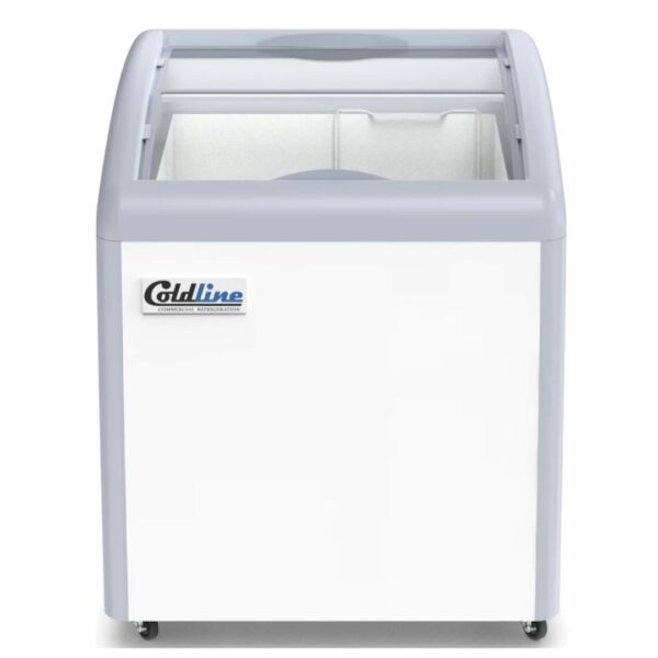 Coldline 26 Curved Glass Ice Cream Freezer