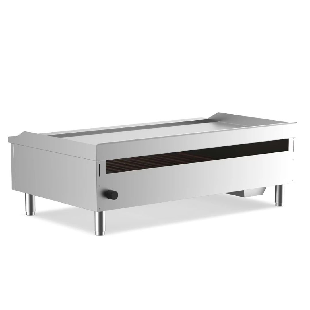 Cookline 48" Commercial Countertop Gas Griddle with manual controls