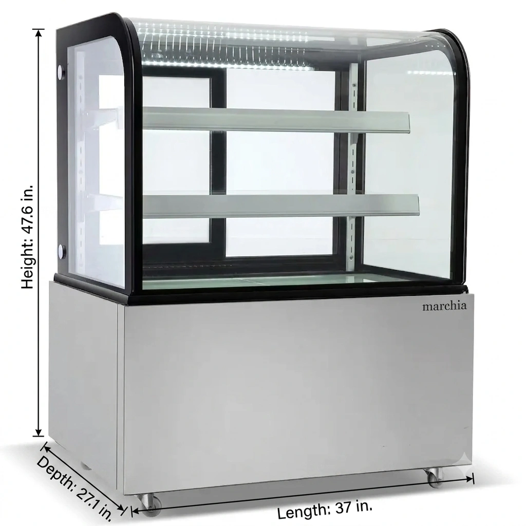 Marchia 36 Curved Glass Bakery Display Case