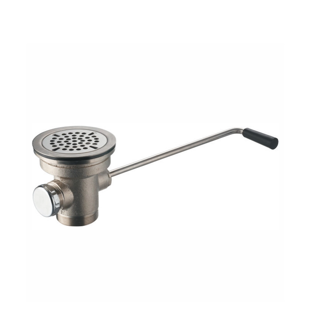 TTLD-35E Twist Handle Lever Waste Drain with removable stainless steel strainer and plumbing adapter