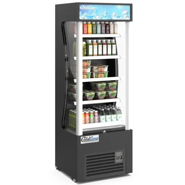 Coldline AOC 28 Black Open Air Refrigerated