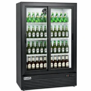 Unity BLU36 Two Sliding Glass Door Refrigerator