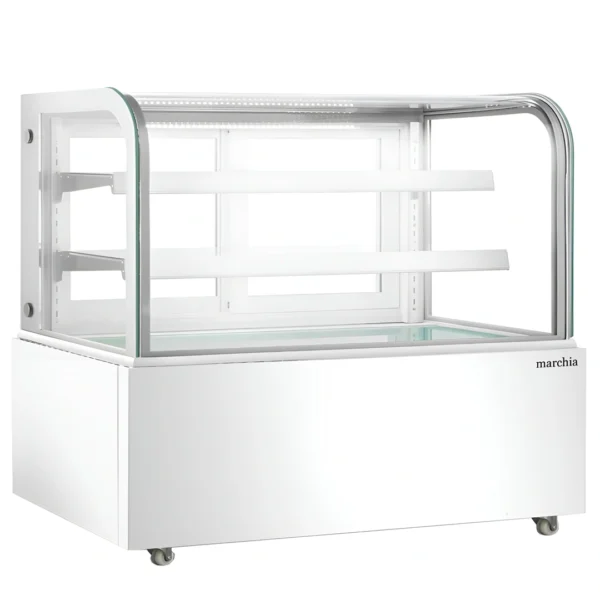 Marchia W 60 White Curved Glass Bakery Display