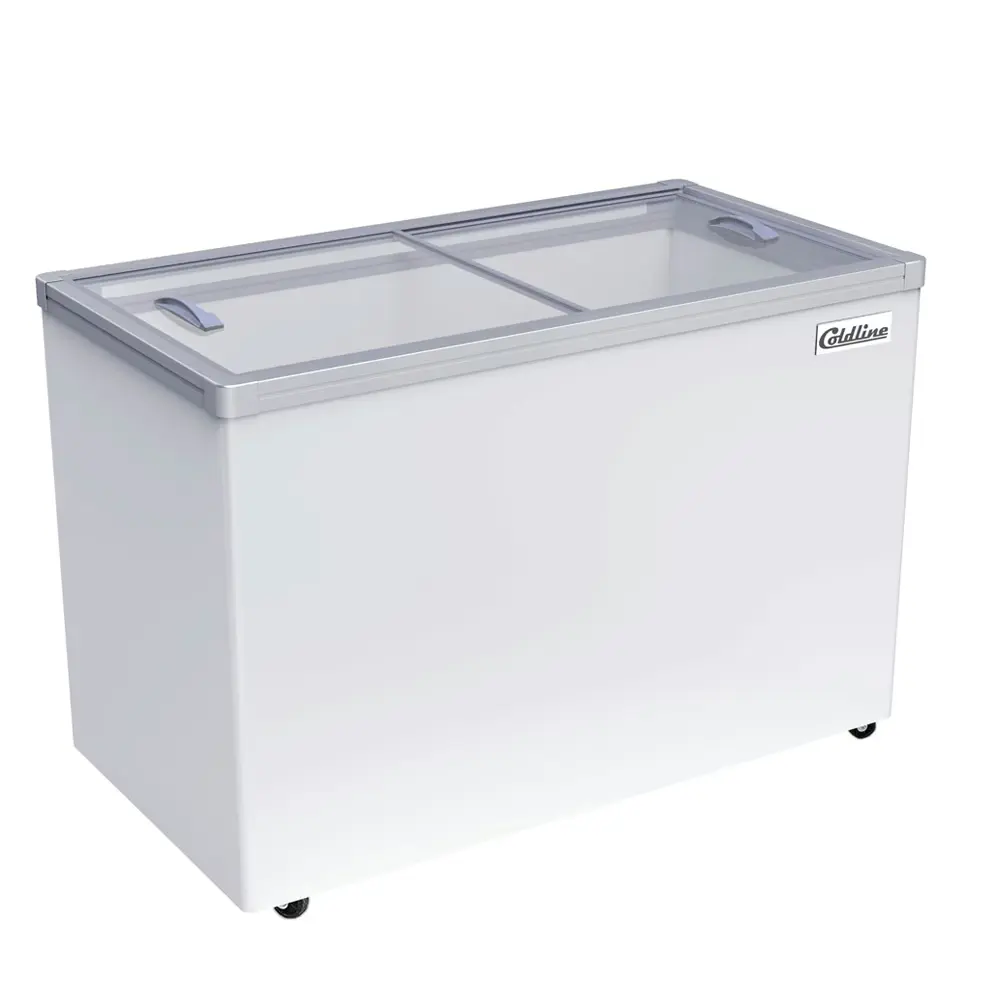 Coldline 54 Glass Top Ice Cream Freezer