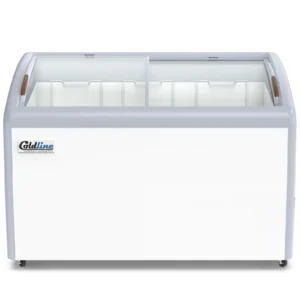 Coldline 50 Curved Glass Ice Cream Freezer