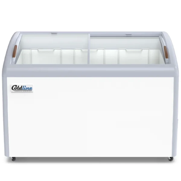Coldline 50 Curved Glass Ice Cream Freezer