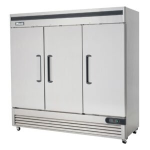 Migali's Brand New Reliable 3 Door Reach-In Refrigerator | 72 Cu. Ft. Commercial Refrigerator