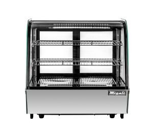 Migali C-42CTC-28 28" Countertop Refrigerated Display Case, Curved Glass
