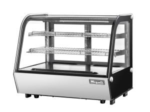 Migali C-56CTC-35 35" Countertop Refrigerated Display Case, Curved Glass