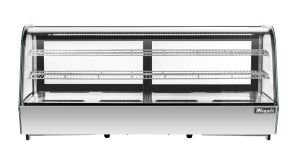 Migali C-88CTC-60 60" Countertop Refrigerated Display Case, Curved Glass