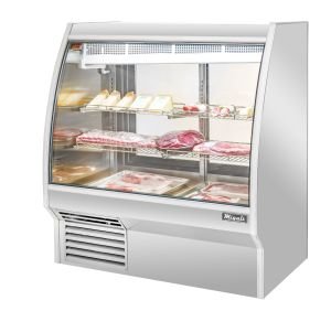 Migali C-DC-4 4 ft Refrigerated Deli Display Case, Curved Glass