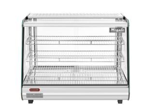 Migali C-HCT34 34" Heated Countertop Display Case, Straight Glass, Rear Sliding Doors