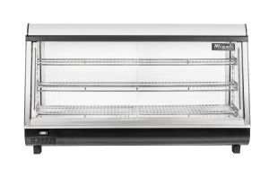 Migali C-HCT48-S 48" Heated Countertop Display Case, Straight Glass, Front & Rear Sliding Doors