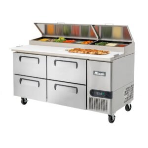 Migali's Brand New Amazing 67" Pizza Prep Table with Drawers | 20 Cu. Ft. Commercial Refrigerator