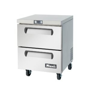 Migali C-U27R-D-HC 27.5-Inch Under-Counter Worktop Refrigerator with Drawers