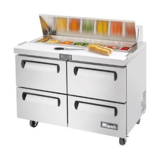 Migali C-SP48-12-D-HC 48″ 12 Pan Sandwich Prep Table with Drawers
