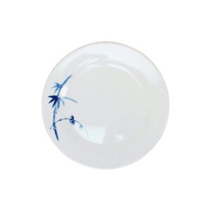 Thunder Group 1007BB 6-7/8" Diameter x 3/4" Height, Round Plate, Blue Bamboo Melamine - Dozen (12 pieces)