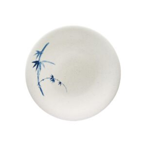 Thunder Group 1307BB 7-3/8" Diameter x 1" Height, Dinner Plate, Blue Bamboo Melamine - Dozen (12 pieces)