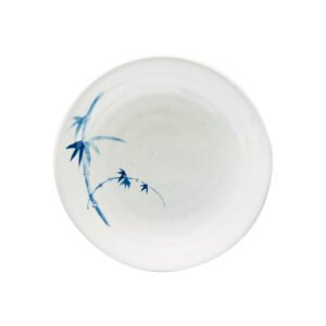 Thunder Group 1365BB 6-1/2" Diameter x 1-1/8" Height, Soup Plate, Blue Bamboo Melamine - Dozen (12 pieces)