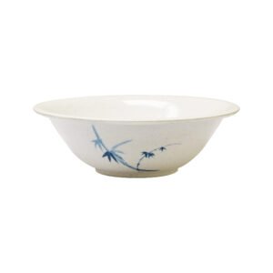 Thunder Group 5108BB 34 oz, 8" Diameter x 2-1/2" Height, Deep Bowl, Blue Bamboo Melamine - Dozen (12 pieces)