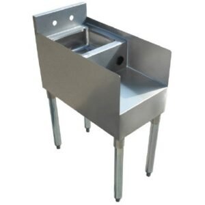 L&J BSDS-2315 15" Underbar Blender Station with Sink Bowl