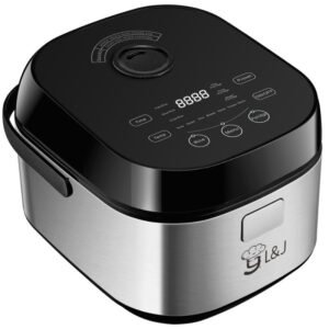 L&J QS-A05G 10-Cup Commercial Rice Cooker and Warmer, 16 Settings