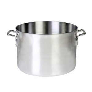 Thunder Group ALSKSU020 20 qt, 13-1/4" Diameter x 8-7/8" Height, Sauce Pot, Aluminum, Mirror-Finished, Dishwasher Safe