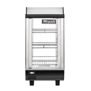 Migali C-HCT14-S 14" Heated Countertop Display Case, Straight Glass, Front & Rear Sliding Doors