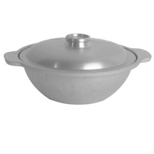 Thunder Group CETW001 6in Aluminum Sam Bai Wok with Lid