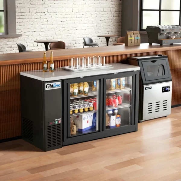 CBB-60G-SL 60″ Sliding Glass Door Back Bar Cooler