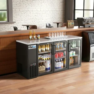 CBB-72G 72″ Swing Glass Door Back Bar Cooler