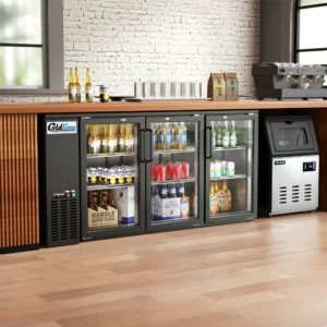 CBB-72G-T 72″ Underbar Swing Glass Door Back Bar Cooler