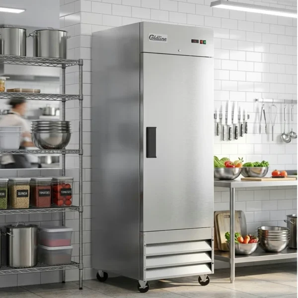 Coldline C-1FE 29″ Commercial Reach-In Freezer | 20.6 Cu. Ft. Single Door Stainless Steel Freezer
