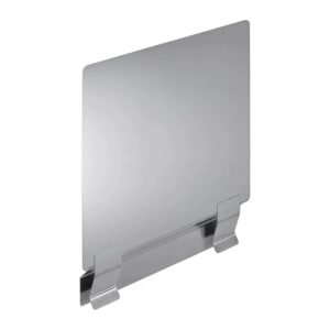 Express KitchQuip deep fryer splash guard, 20.5 in x 18 in, 18-gauge 304 stainless steel with mounting brackets
