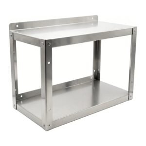 Express KitchQuip 2-Tier Stainless Steel Wall Shelf - 12" Deep, NSF Certified
