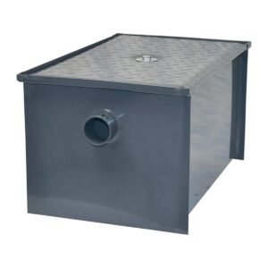 Express KitchQuip Carbon Steel Grease Trap Interceptor - NSF Certified, Under Sink