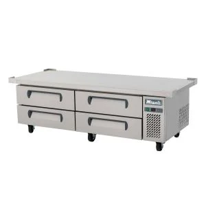 Migali C-CB72-76-HC 72" Refrigerated Chef Base with 76" Extended Top