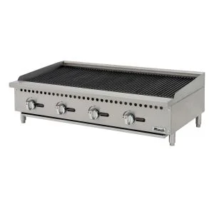 Migali C-CR48 48" Gas Char-Rock Broiler - 140,000 BTU