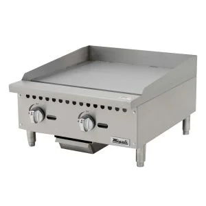 Migali C-G24 24" Gas Griddle, Manual Control - 60,000 BTU