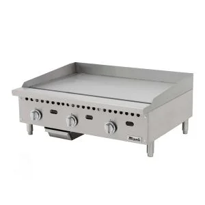 Migali C-G36T 36" Gas Griddle, Thermostatic Control - 75,000 BTU