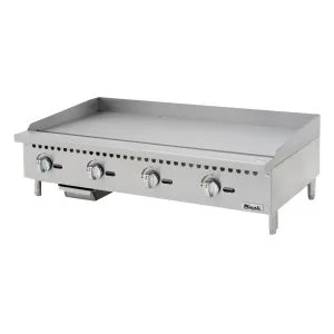 Migali C-G48 48" Gas Griddle, Manual Control - 120,000 BTU