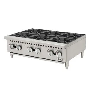 Migali C-HP-6B-36 36" 6 Burner Gas Hot Plate