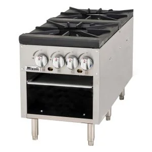 Migali C-SPS-2-18 2 Burner Stock Pot Stove - 160,000 BTU