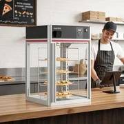 Premium Countertop Pizza Warmer | Marchia MPC158 4 Shelf Rotating Display