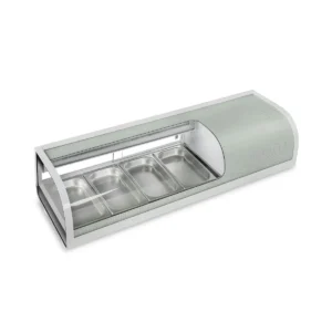 Premium Marchia MSU140S Refrigerated Sushi Display Case | 46" 4-Pan Countertop