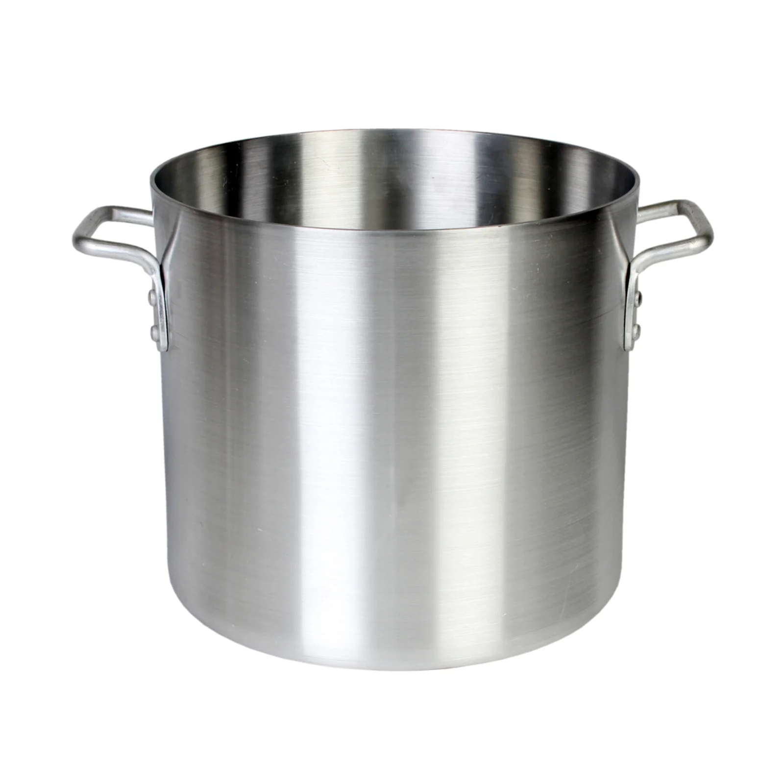 Thunder Group ALSKSP005 24 qt, 13" Diameter x 11-3/8" Height, Riveted Handle Stock Pot, Aluminum, 4mm Thickness